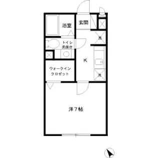 シャトレーS【1階】の間取り