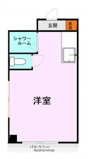 熊本県熊本市中央区新屋敷1丁目【マンション】の間取り