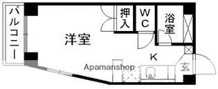ヴィサージュ出町【1階】の間取り