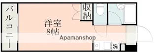 ハウベスト1番館上熊本【6階】の間取り