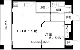 レジディア熊本辛島【13階】の間取り