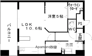 レジディア熊本辛島【11階】の間取り
