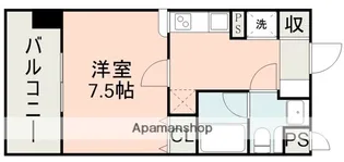 レジディア熊本辛島【4階】の間取り