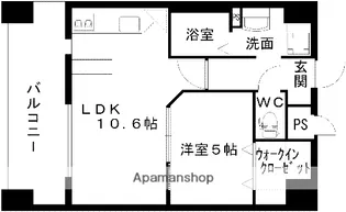 レジディア熊本辛島【11階】の間取り