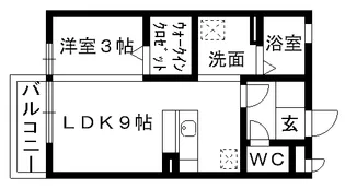 ラフィーネⅡ【2階】の間取り