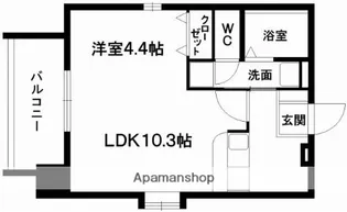SAINT−AUXERRE【5階】の間取り