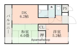 MⅡマンション【202号室】の間取り