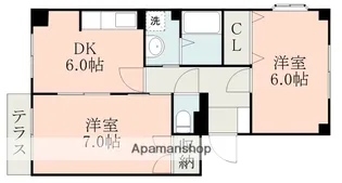 アーバンウエストⅡ【2階】の間取り