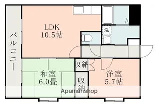 ポリアス出水【3階】の間取り