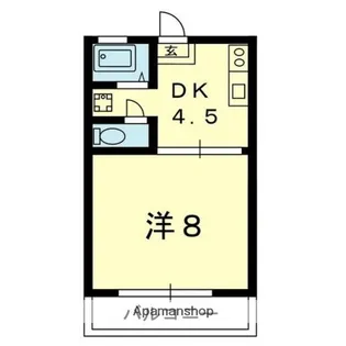 ブランズ・ジオ健軍【101号室】の間取り
