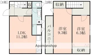 アレグリアハイム【1階】の間取り