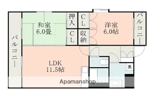 エメラルド・ドエルⅡ【2階】の間取り