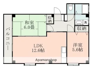 コーポアルカス【3階】の間取り