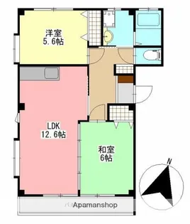 コーポアルカス【2階】の間取り