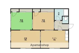 四海アパート【1階】の間取り