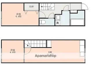 プロスペリタ城山Ⅱ【1階】の間取り