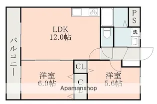 リトモ南熊本【2階】の間取り