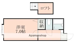 パンシオン・フルール【1階】の間取り