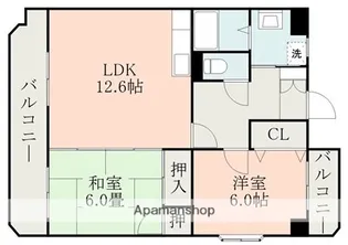グランディール楠【2階】の間取り