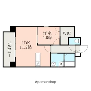 ハッピーマンション南熊本【5階】の間取り