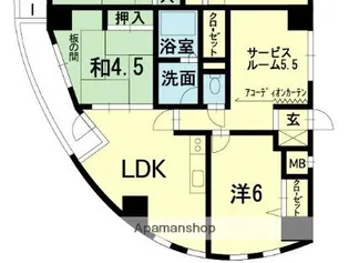 熊本県熊本市東区健軍3丁目【マンション】の間取り