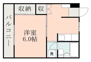 熊本県熊本市中央区新屋敷1丁目【マンション】の間取り
