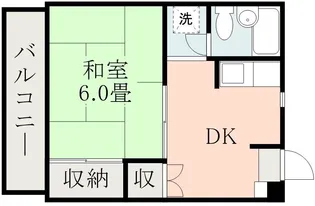熊本県熊本市中央区新屋敷1丁目【マンション】の間取り