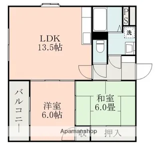 ヴィラ・ウィング【1階】の間取り