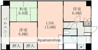 パークマンション楡木B【3階】の間取り