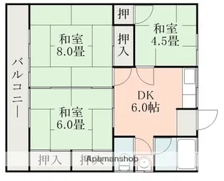 コーポサエキA【201号室】の間取り