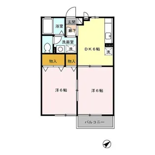 モナリエオガワ【201号室】の間取り