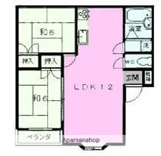 ガーデンヒルズ【1階】の間取り