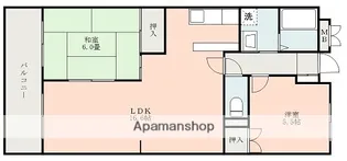 サンハイツ武蔵ヶ丘【305号室号室】の間取り