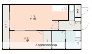 スライブ壱番館【2階】の間取り