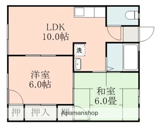 コーポ十五社【1階】の間取り