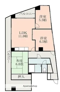 アイ・エフ水前寺【7階】の間取り