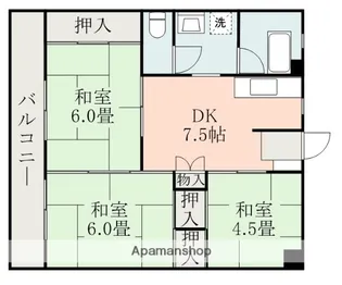 悠和ビル錦ヶ丘【4階】の間取り