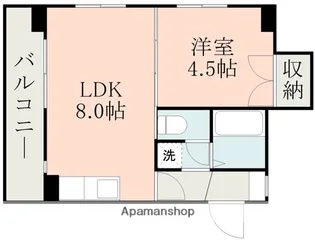 ドムス水前寺【3階】の間取り