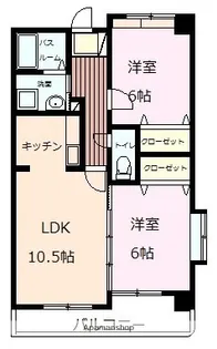 ジェラール大津【6階】の間取り