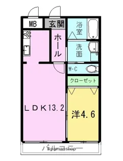 フォーレスト壱番館【202号室】の間取り