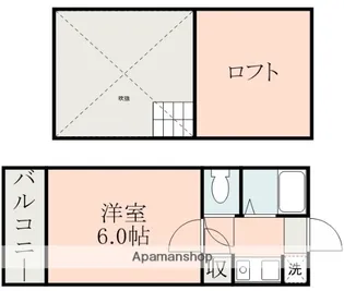 ツインヒルズ帯山【1階】の間取り