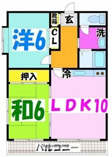 ベルメゾン【2階】の間取り