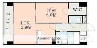 クラージュ菊陽【8階】の間取り