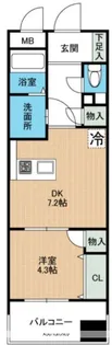サンロージュ水前寺公園【6階】の間取り