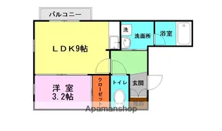 セリーヌ南高江【1階】の間取り