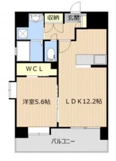 QUEENRICH新屋敷【9階】の間取り