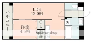 1LDKの間取り画像