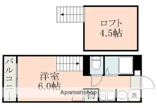 アップルハウス健軍Ⅰ【111号室】の間取り