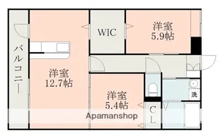 リヴィエールⅢ【1階】の間取り
