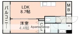 ハイリッヒ新屋敷【5階】の間取り